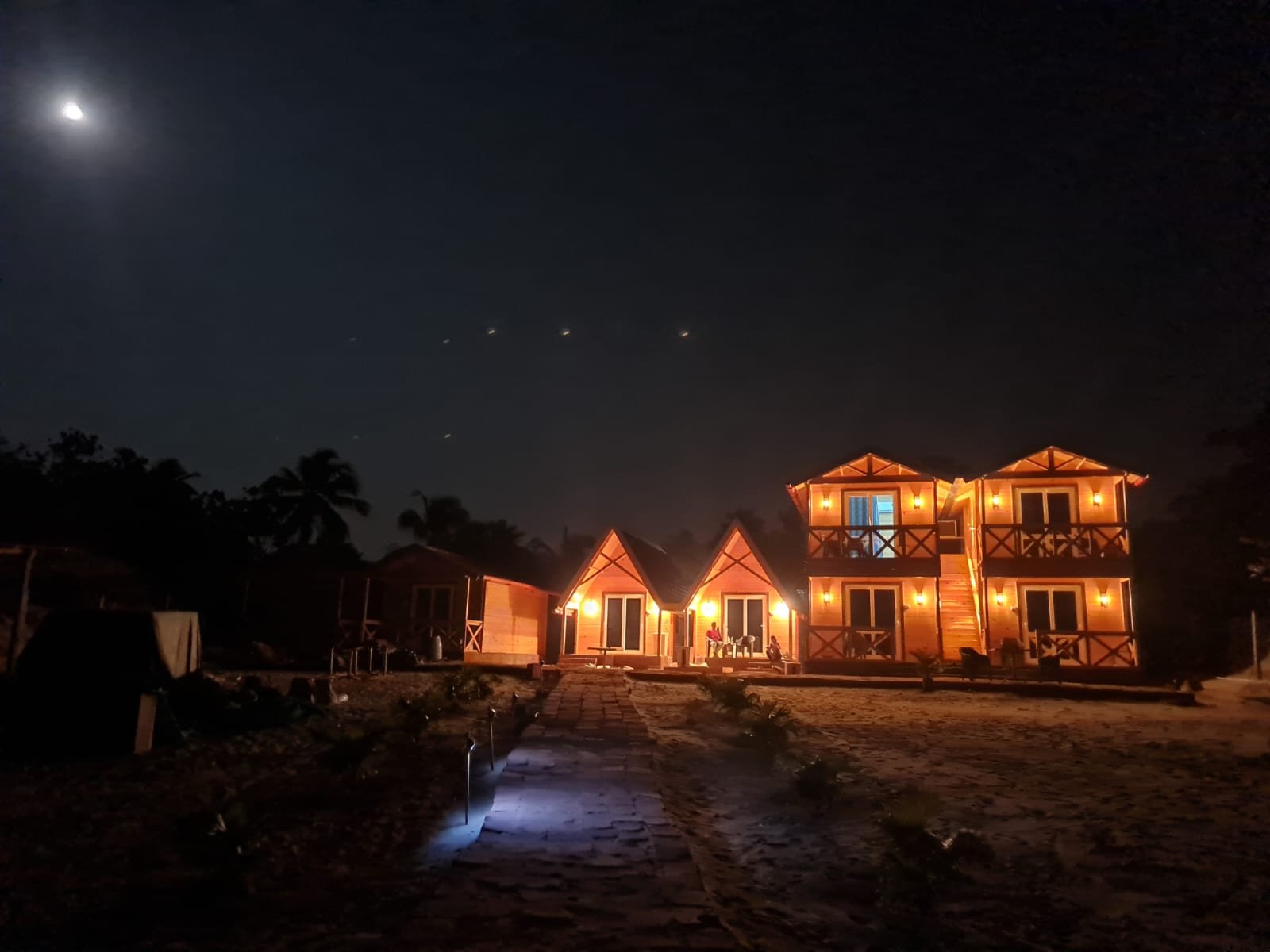 Royal Palms beachside hotel exterior in Devbag near Tarkarli Beach Malvan Maharashtra India
